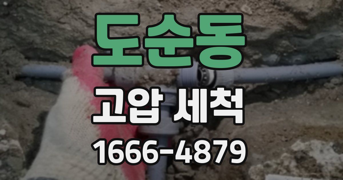 도순동 고압 세척