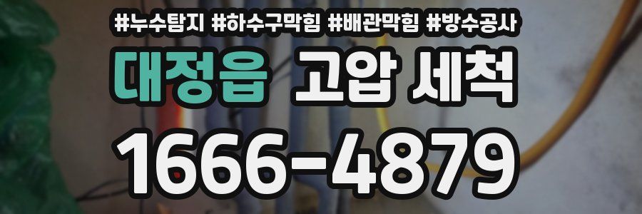 대정읍 고압 세척