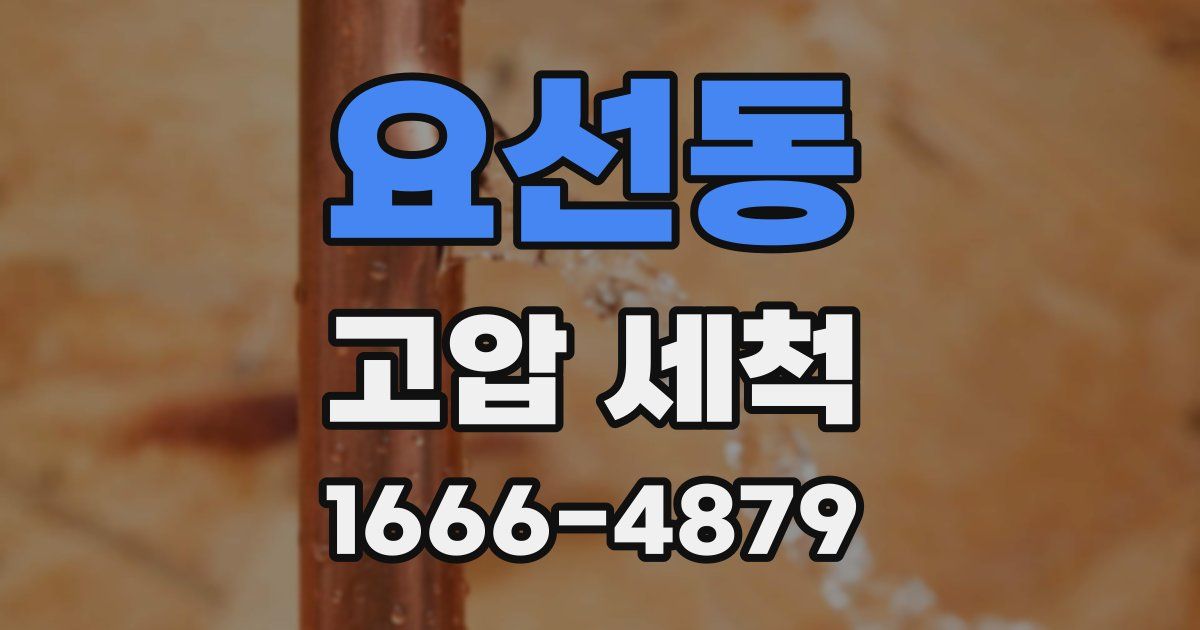 요선동 고압 세척