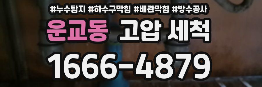 운교동 고압 세척