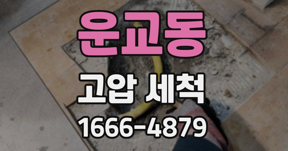 운교동 고압 세척