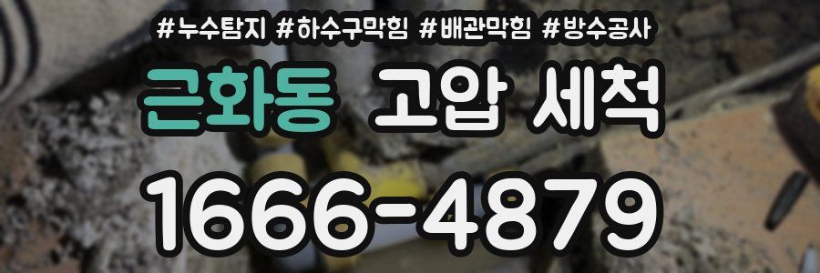 근화동 고압 세척
