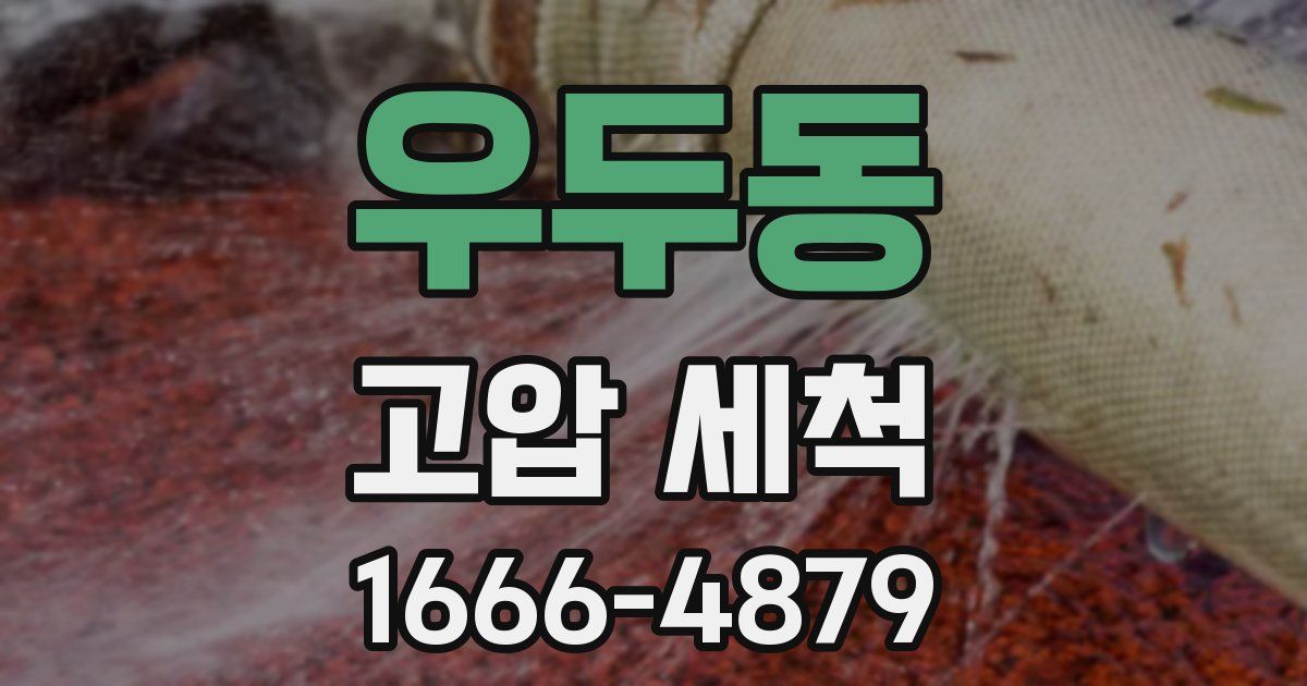 우두동 고압 세척