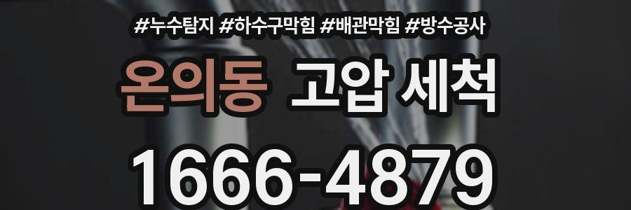 온의동 고압 세척
