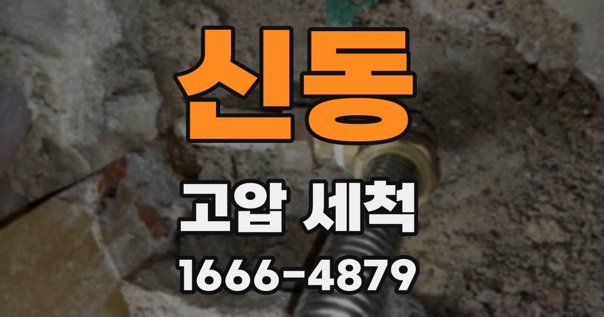 신동 고압 세척