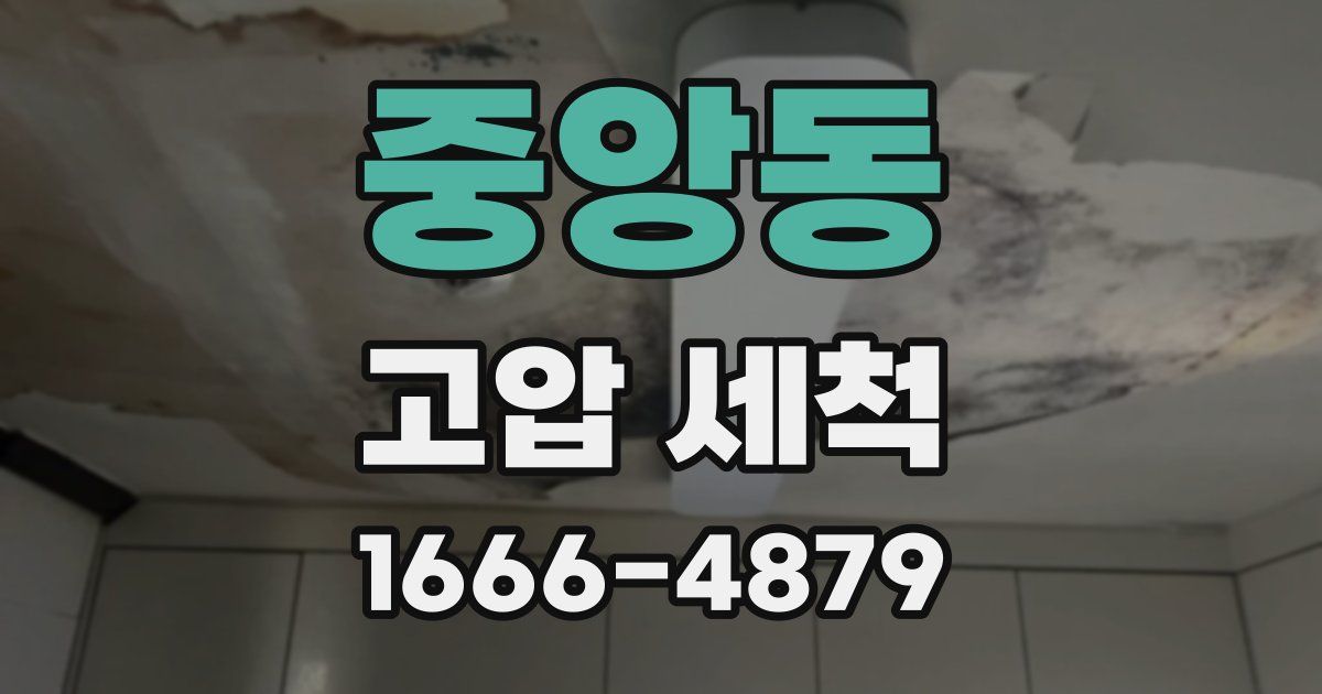 중앙동 고압 세척