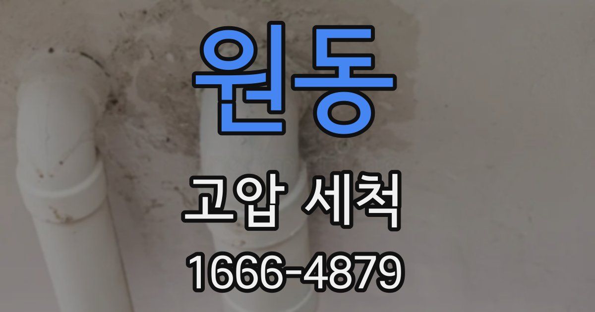 원동 고압 세척