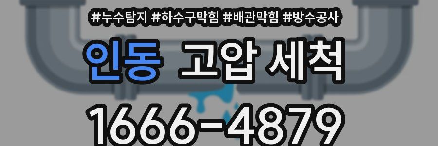 인동 고압 세척