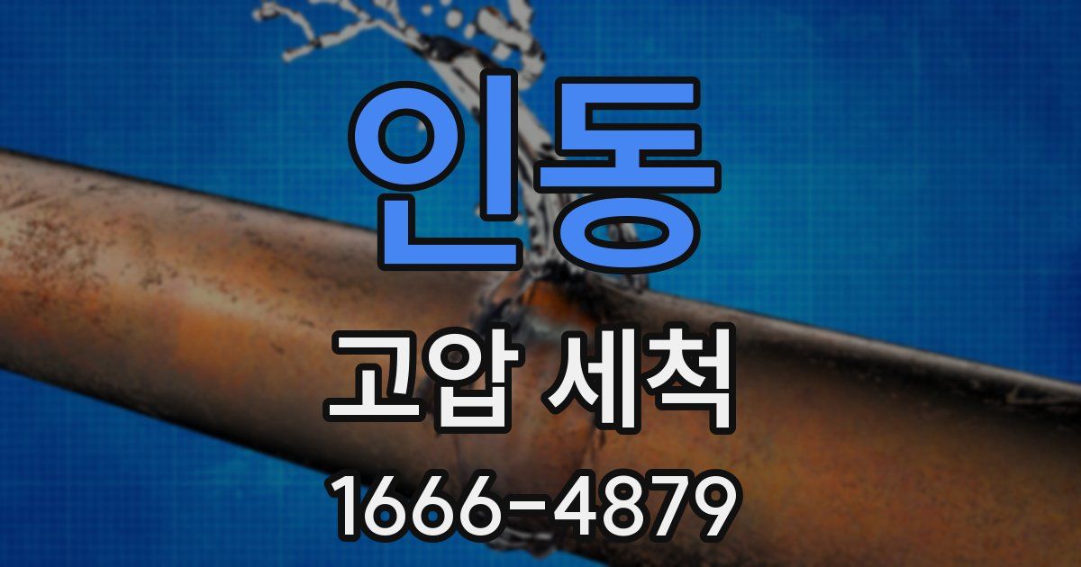 인동 고압 세척
