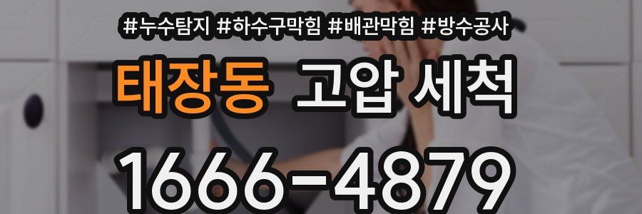 태장동 고압 세척