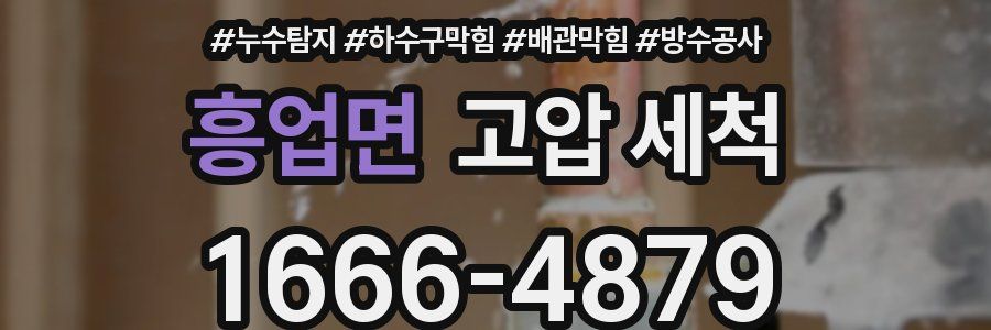 흥업면 고압 세척