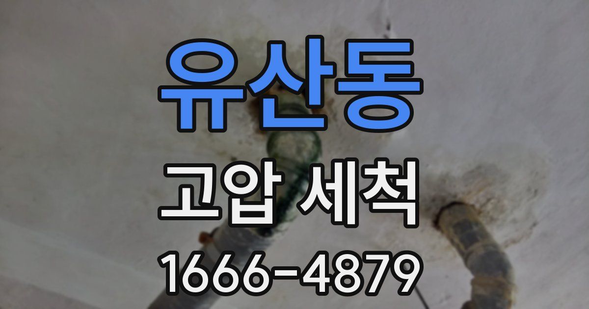유산동 고압 세척