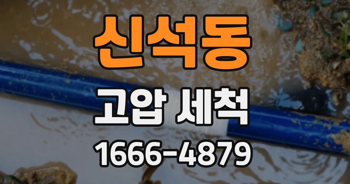 신석동 고압 세척