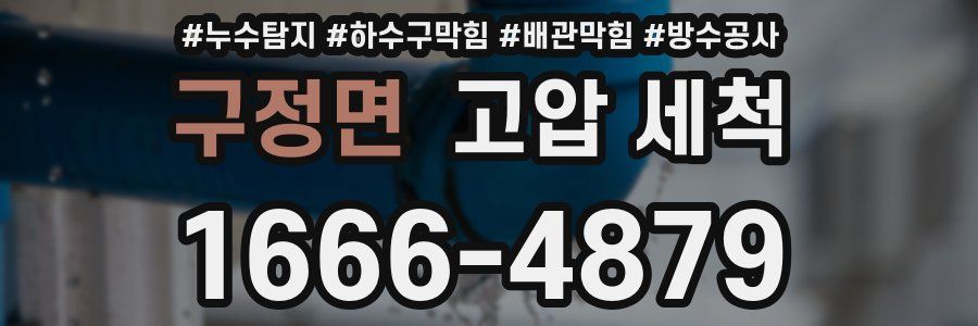 구정면 고압 세척