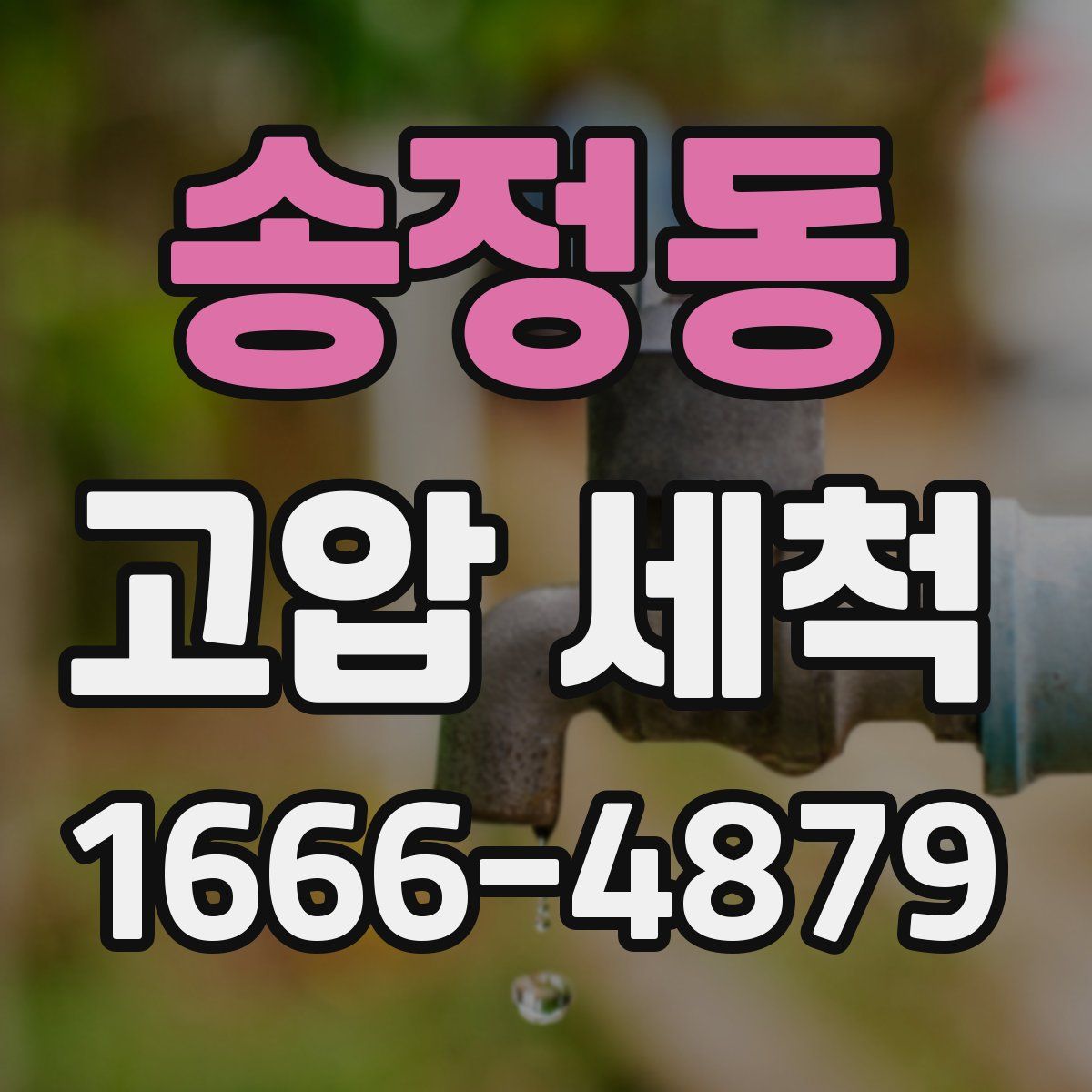 송정동 고압 세척