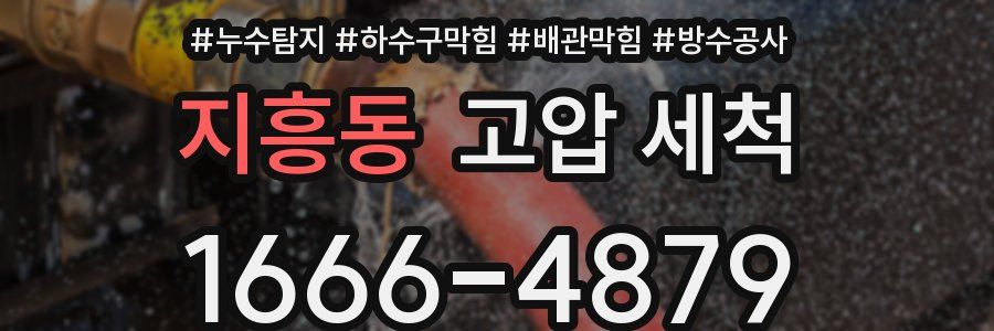 지흥동 고압 세척