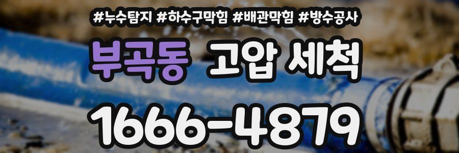 부곡동 고압 세척