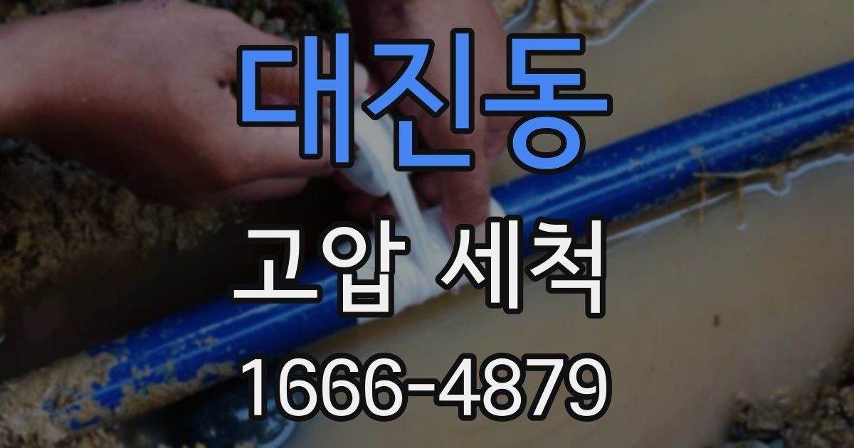 대진동 고압 세척