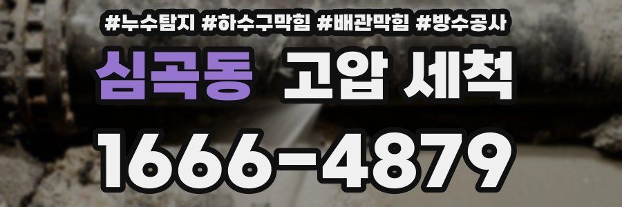 심곡동 고압 세척