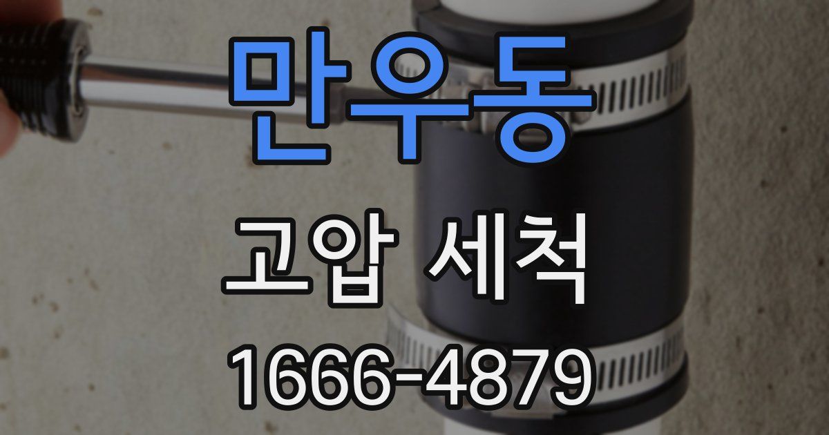 만우동 고압 세척
