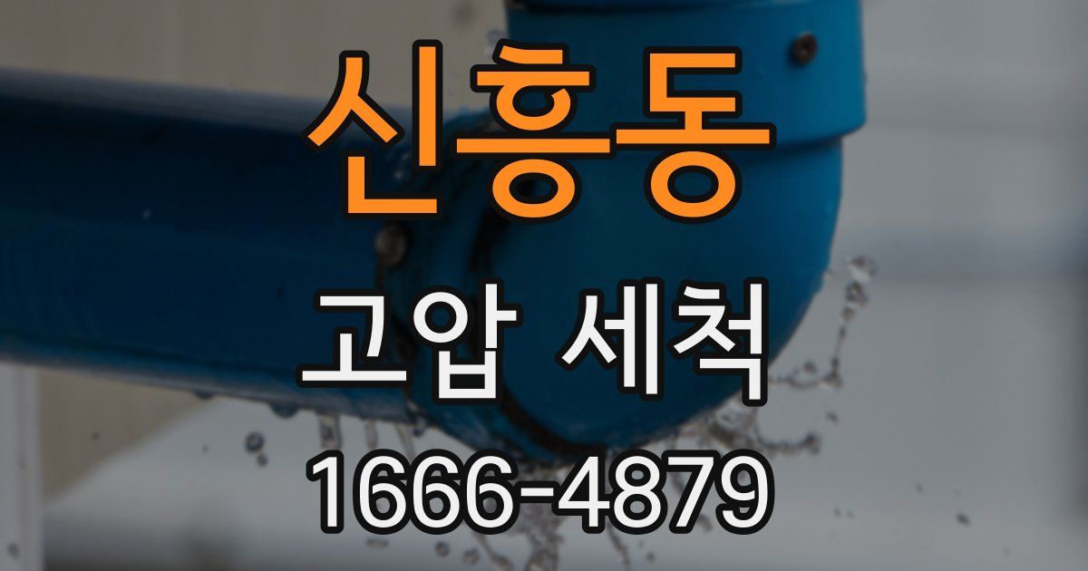 신흥동 고압 세척