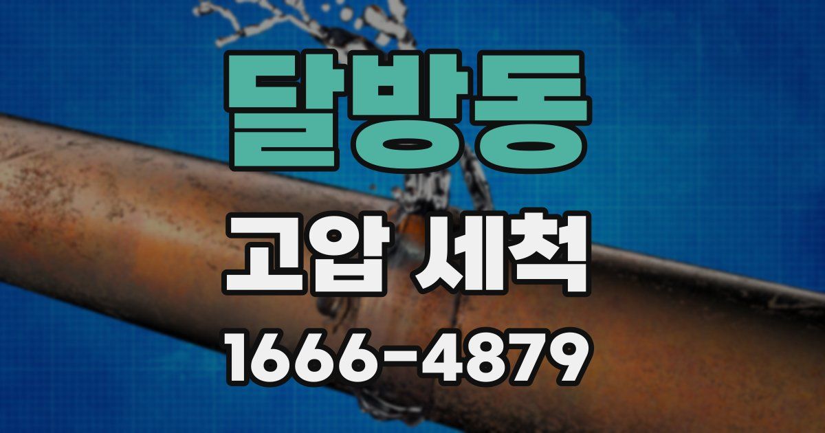 달방동 고압 세척