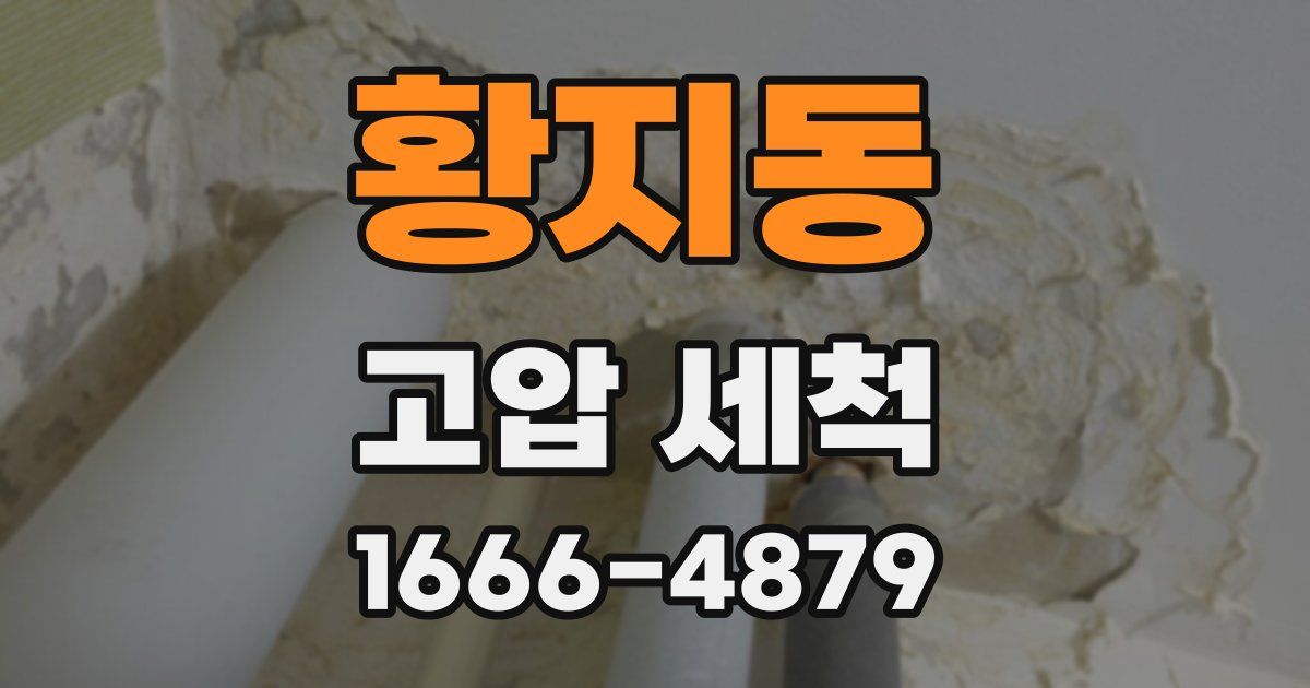 황지동 고압 세척