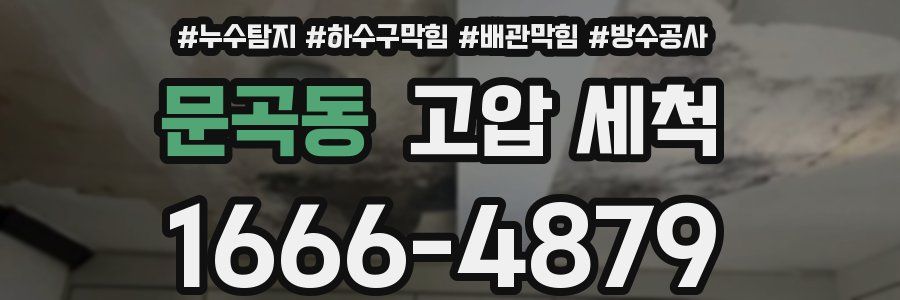 문곡동 고압 세척