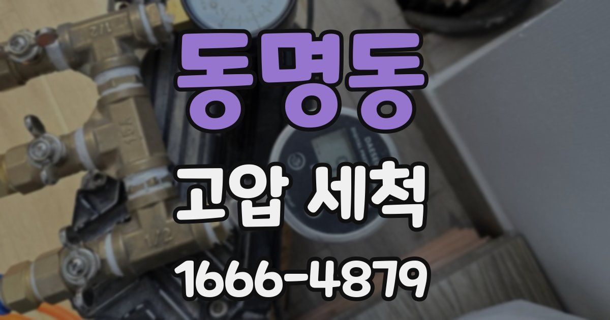 동명동 고압 세척