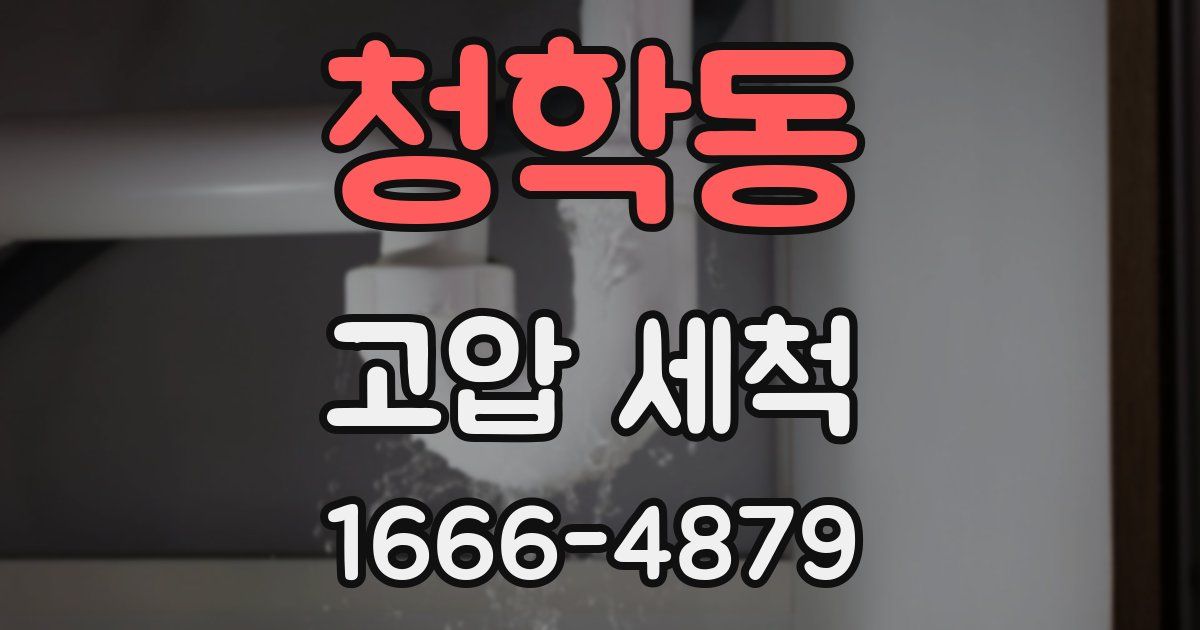 청학동 고압 세척