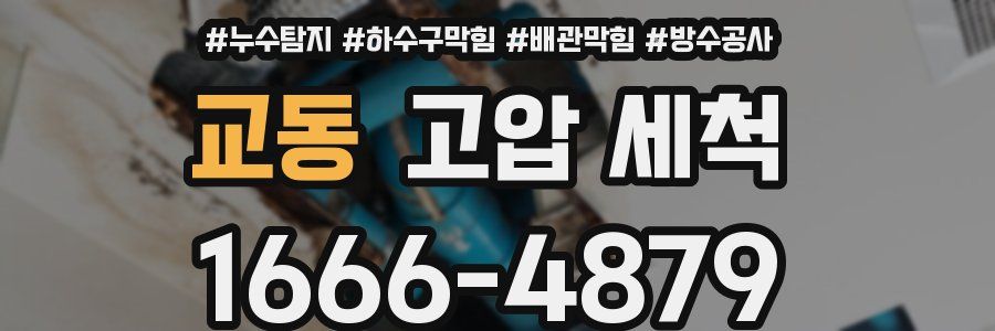 교동 고압 세척