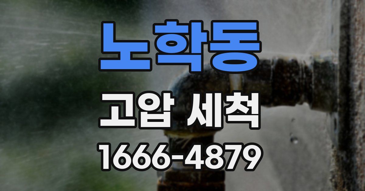 노학동 고압 세척