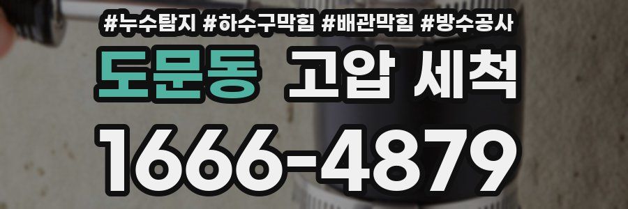 도문동 고압 세척