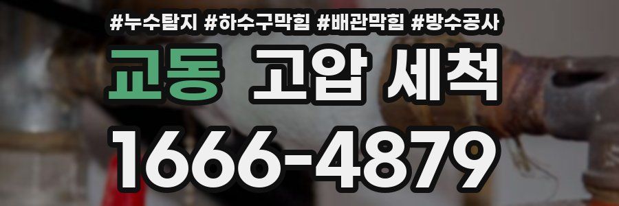 교동 고압 세척