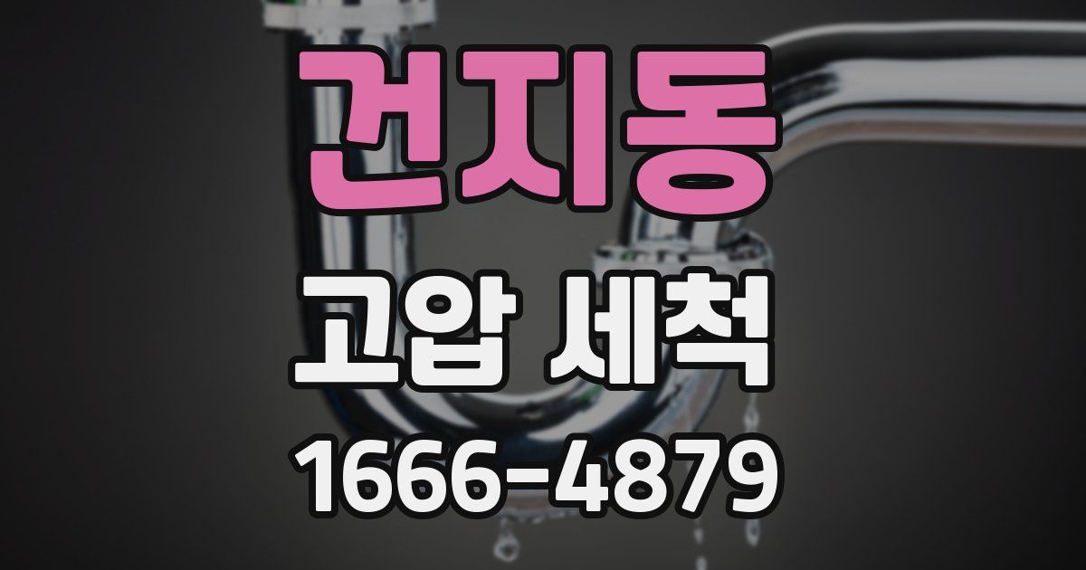 건지동 고압 세척