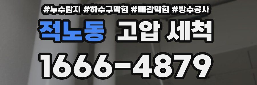 적노동 고압 세척