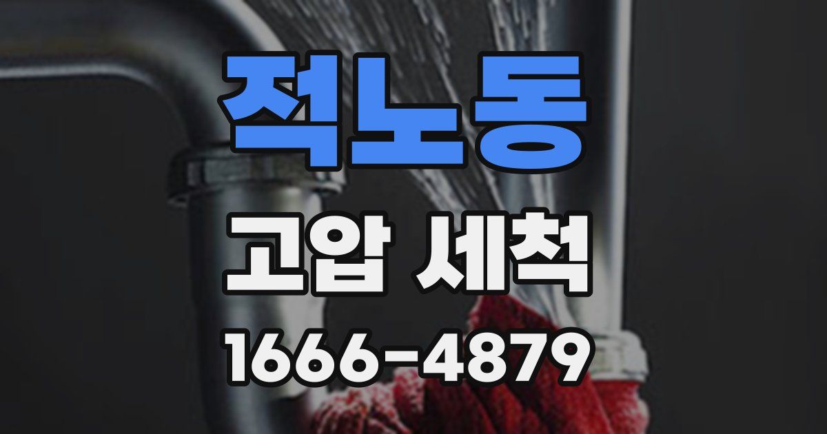 적노동 고압 세척