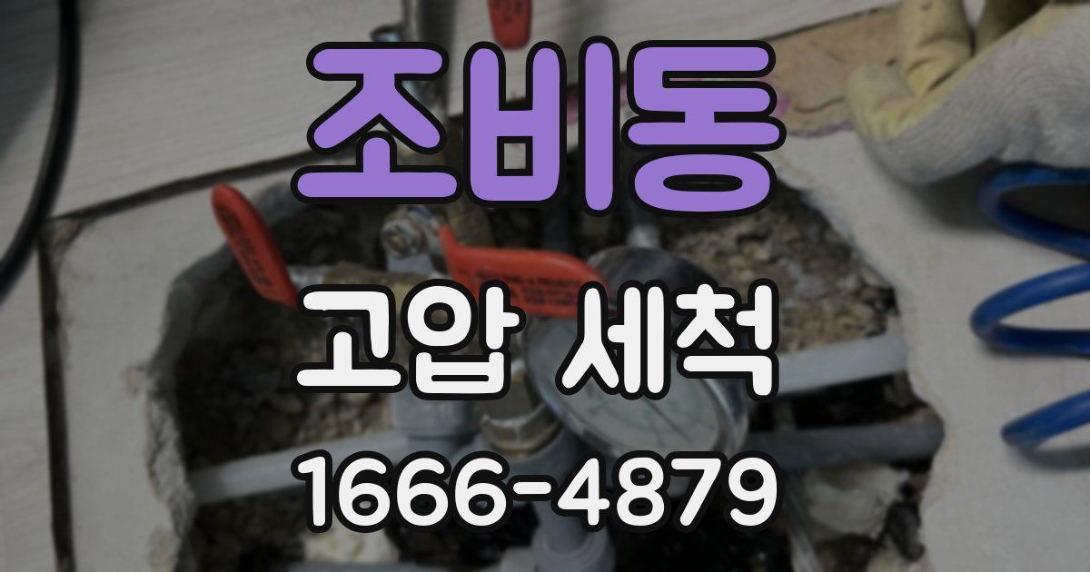 조비동 고압 세척