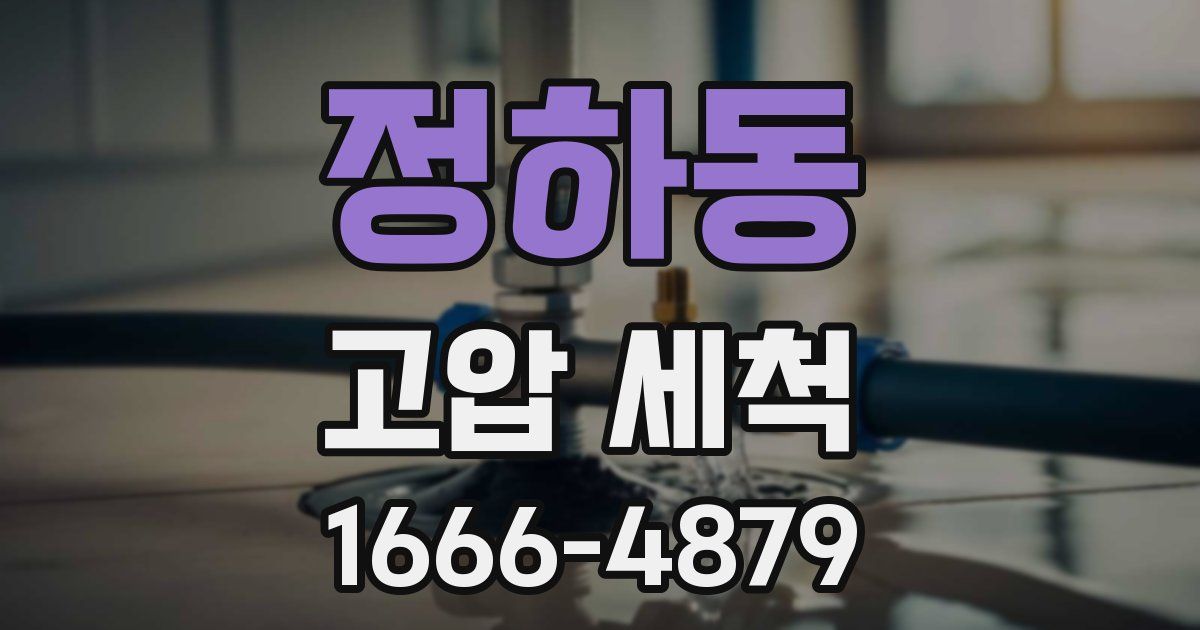 정하동 고압 세척
