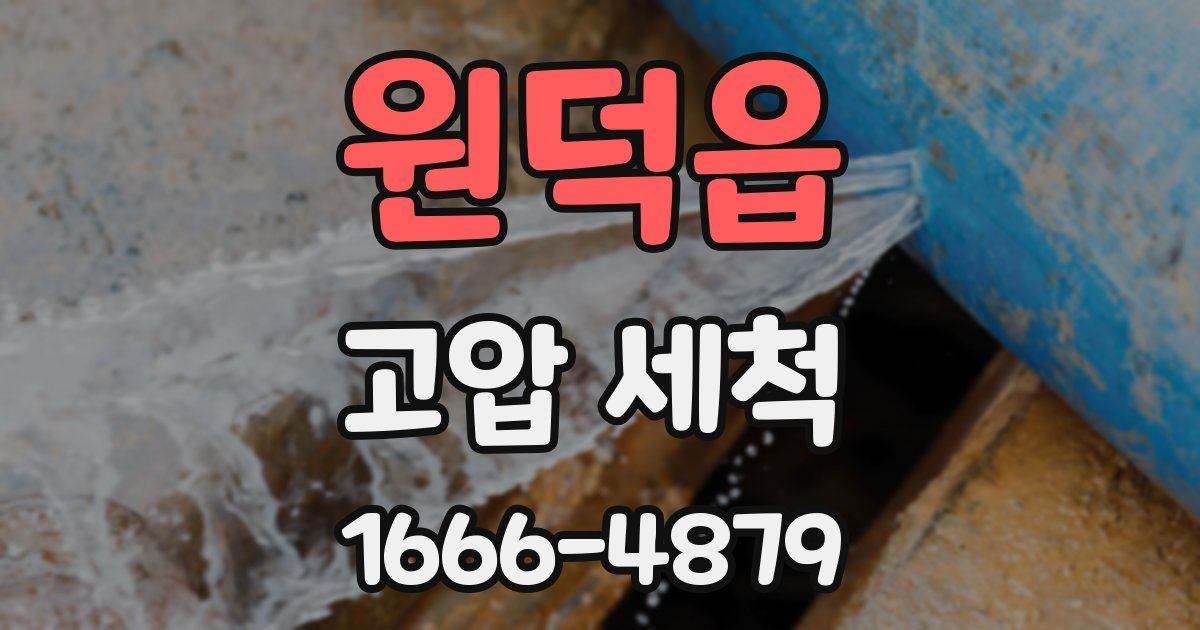 원덕읍 고압 세척