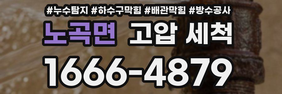 노곡면 고압 세척