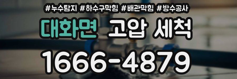 대화면 고압 세척