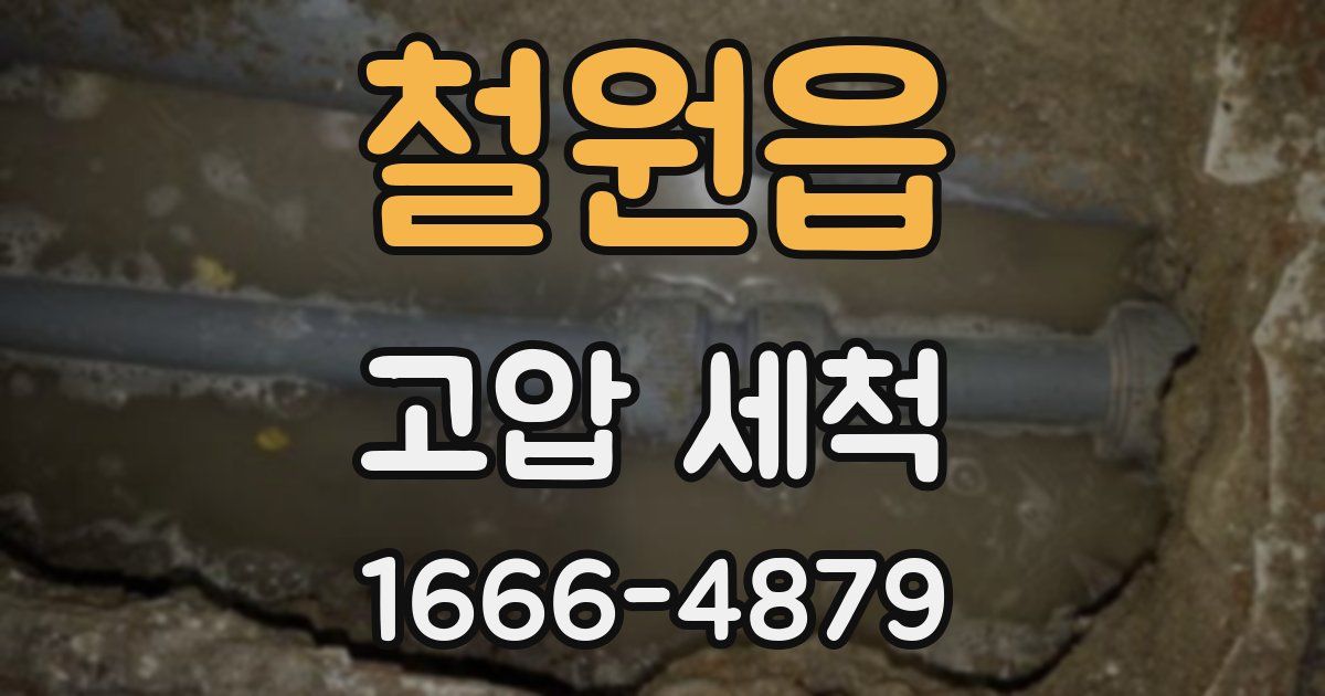 철원읍 고압 세척