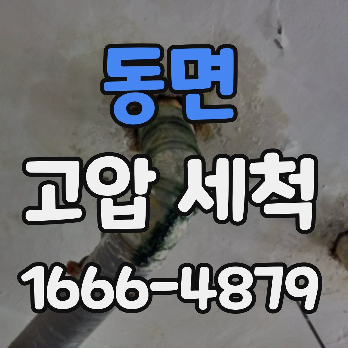 동면 고압 세척