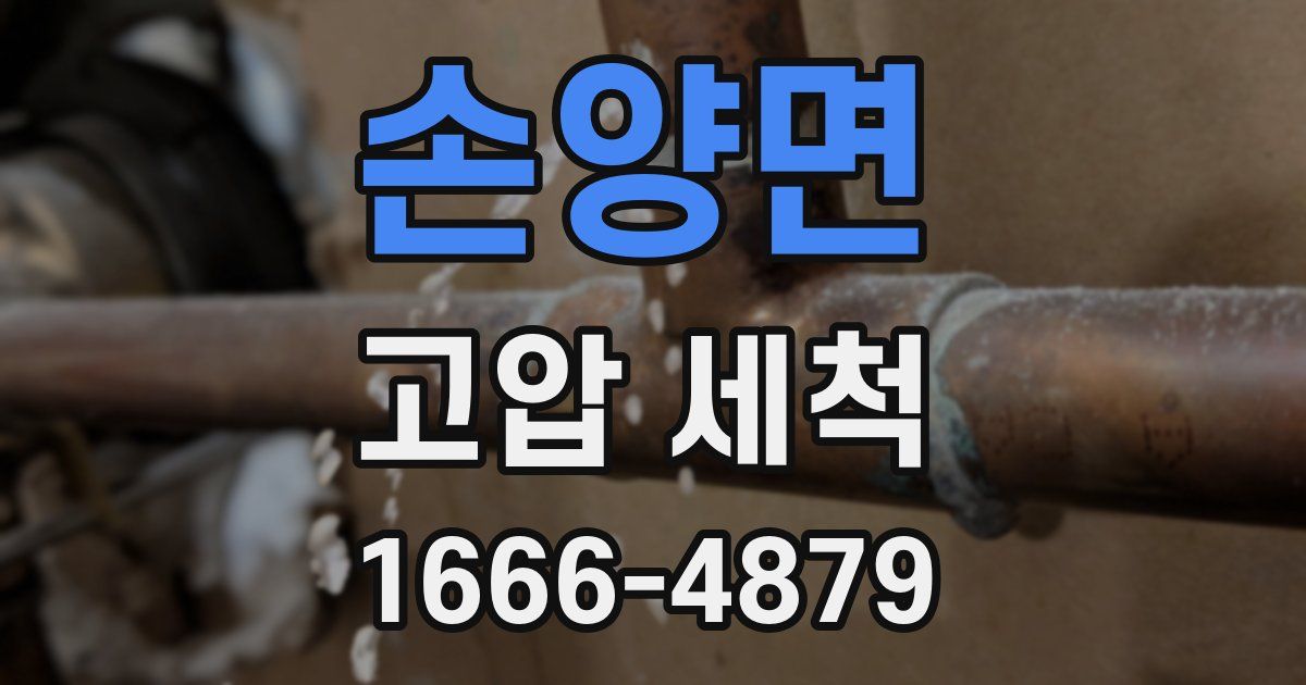 손양면 고압 세척