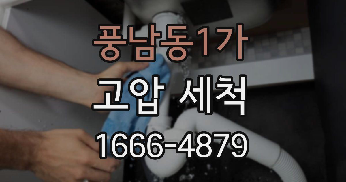 풍남동1가 고압 세척
