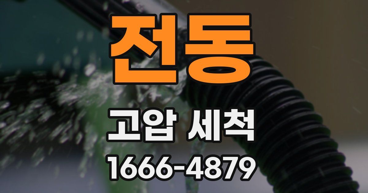 전동 고압 세척