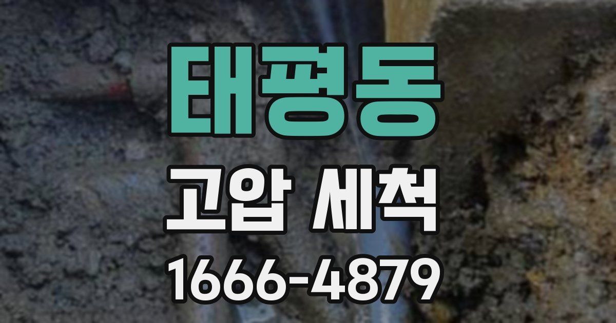 태평동 고압 세척