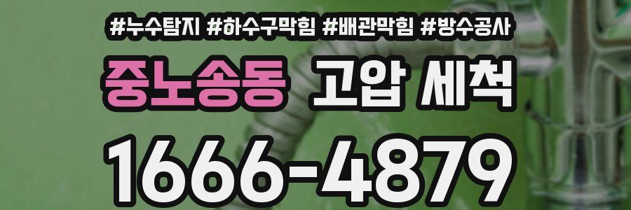 중노송동 고압 세척