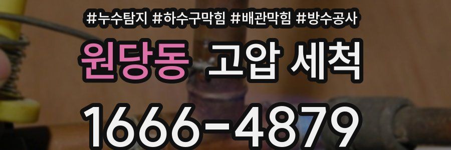 원당동 고압 세척